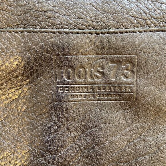 Roots 73 Black Pebble Leather Crossbody Bag Adjustable Strap & Multiple Pockets - Picture 7 of 14